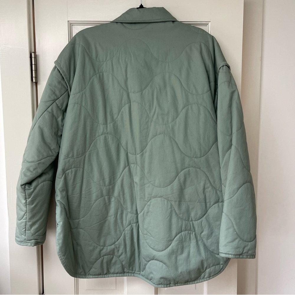 Universal Thread Quilted Utility Jacket in Light Green - Picture 3 of 4